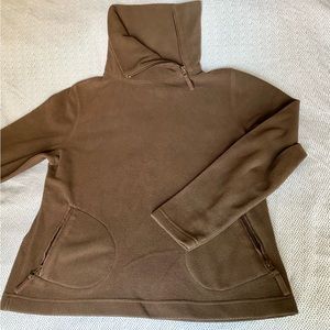 Fleece sweater (S) color: chocolate
